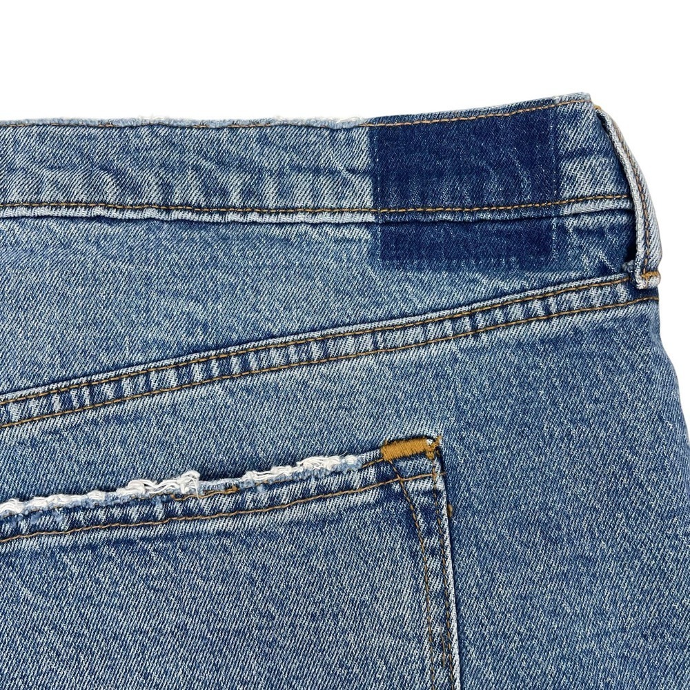 NWT ABERCROMBIE & FITCH High Rise Mom Cut-Off Denim Short Sz 22 - Picture 8 of 8